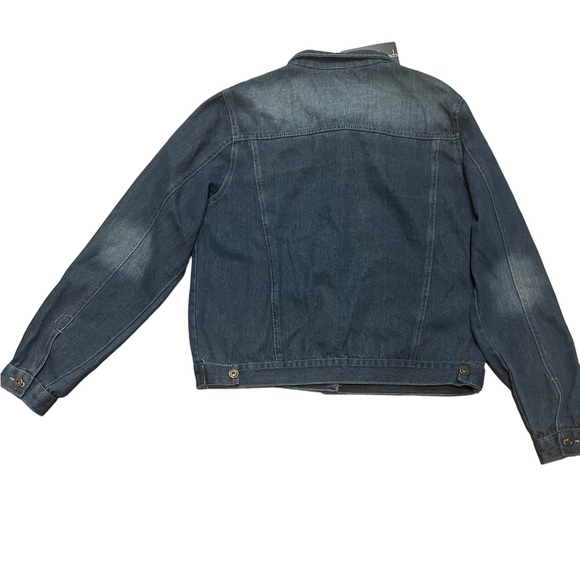 XXL.  NWT.  Jean Jacket by Sacred Threads.  BL/RD7.  219555 - Picture 3 of 5